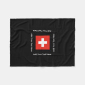 Couverture Polaire Drapeau suisse (Devant (Horizontal))