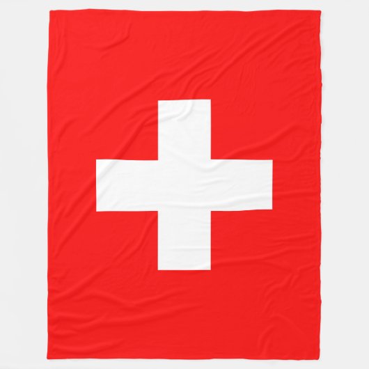 Couverture Polaire Drapeau suisse (Suisse) (Devant)