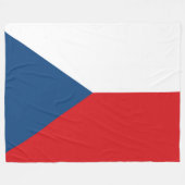 Couverture Polaire Drapeau tchèque (Devant (Horizontal))
