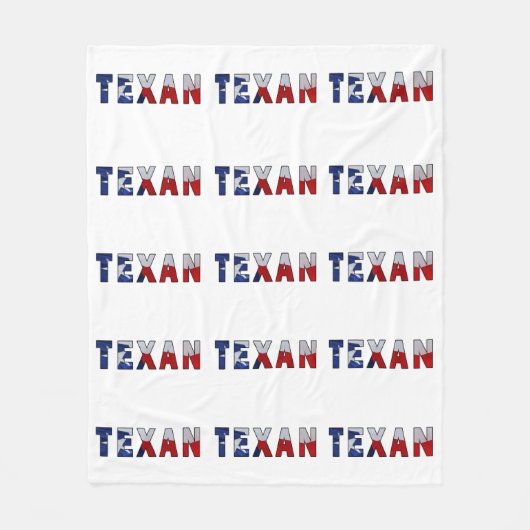Couverture Polaire Drapeau texan (Devant)