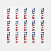 Couverture Polaire Drapeau texan (Devant (Horizontal))