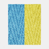 Couverture Polaire Drapeau tricoté d'Ukraine (Devant)