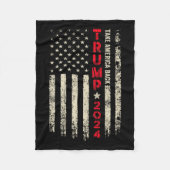 Couverture Polaire Drapeau Trump 2024 - Attirer l'Amérique Drapeau By (Devant)