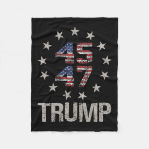 Couverture Polaire Drapeau Trump 2024 (sur Byck) Take America Ck Trum