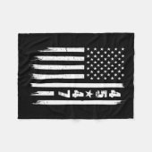 Couverture Polaire Drapeau Trump 45 47 (Devant (Horizontal))