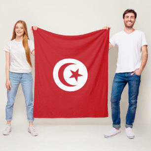 Couverture Polaire Drapeau tunisien