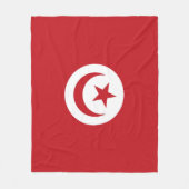 Couverture Polaire Drapeau tunisien (Devant)