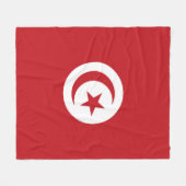 Couverture Polaire Drapeau tunisien (Devant (Horizontal))