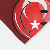 Couverture Polaire Drapeau turc de sourire (Coin)