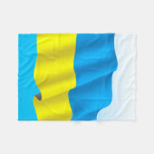 Couverture Polaire Drapeau Ukraine (Devant (Horizontal))
