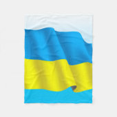 Couverture Polaire Drapeau Ukraine (Devant)