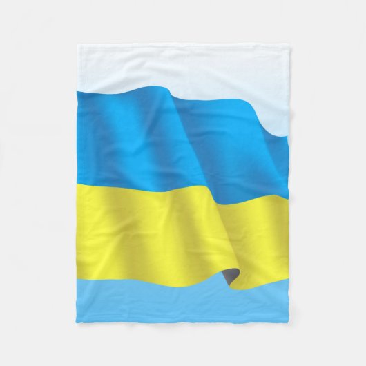 Couverture Polaire Drapeau Ukraine (Devant)