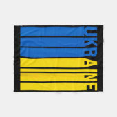 Couverture Polaire Drapeau Ukraine 3 (Devant (Horizontal))