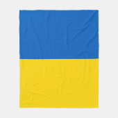 Couverture Polaire Drapeau ukrainien (Devant)