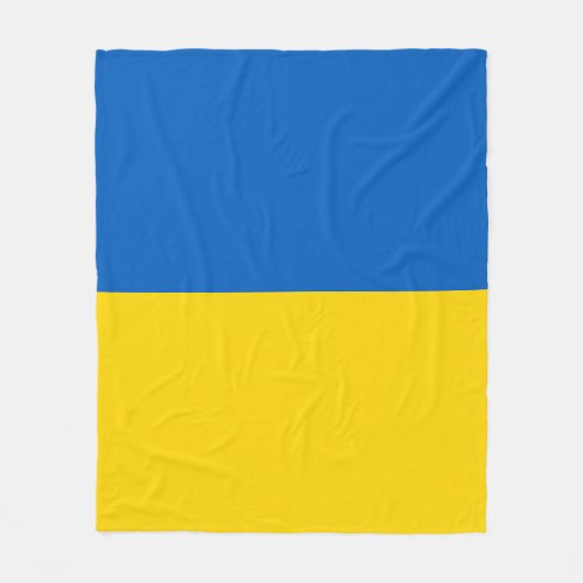 Couverture Polaire Drapeau ukrainien (Devant)