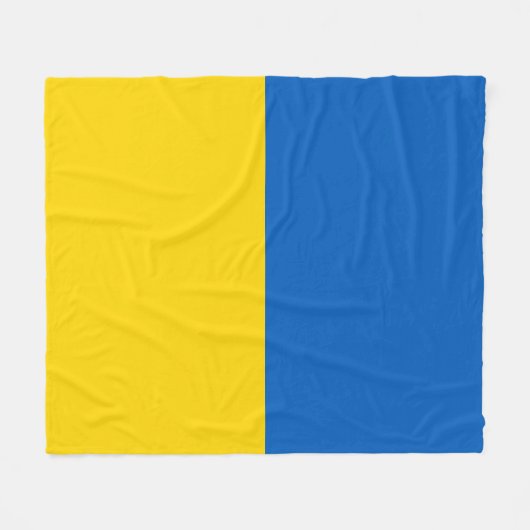 Couverture Polaire Drapeau ukrainien (Devant (Horizontal))