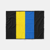 Couverture Polaire Drapeau ukrainien d'Ukraine 1 (Devant (Horizontal))