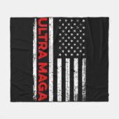 Couverture Polaire Drapeau Ultra Maga United State (Devant (Horizontal))