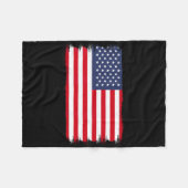 Couverture Polaire Drapeau Usa (Devant (Horizontal))