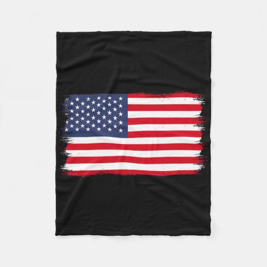 Couverture Polaire Drapeau Usa (Devant)