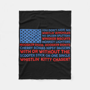 Couverture Polaire Drapeau Usa 4 juillet Vous n'avez pas de sifflemen
