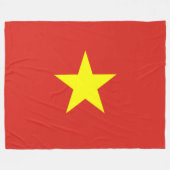 Couverture Polaire Drapeau vietnamien (Vietnam) (Devant (Horizontal))