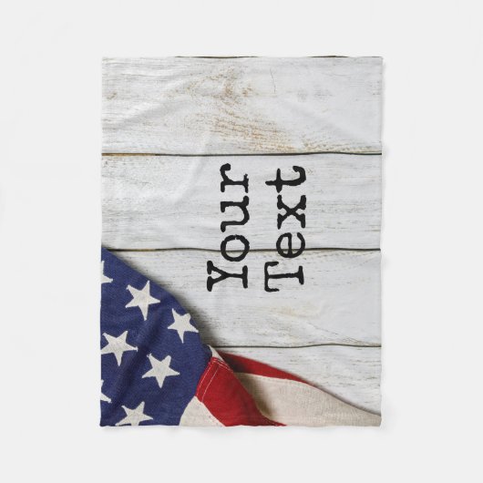 Couverture Polaire Drapeau vintage (Devant)