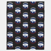 COUVERTURE POLAIRE DRAPEAU WYOMOMING EQUALITY STATE (Devant)
