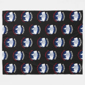COUVERTURE POLAIRE DRAPEAU WYOMOMING EQUALITY STATE (Devant (Horizontal))