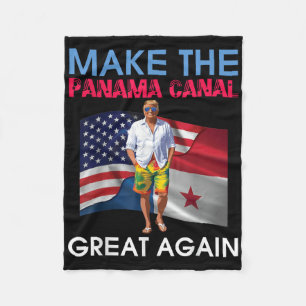 Couverture Polaire Drapeaux Américains Donald Trump Rendre Le Canal D