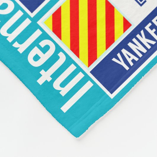 Couverture Polaire Drapeaux de code internationaux de signe (Coin)