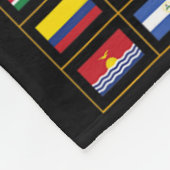 Couverture Polaire Drapeaux Des Pays Du Monde International (Coin)