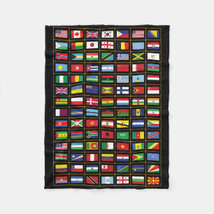 Couverture Polaire Drapeaux Des Pays Du Monde International