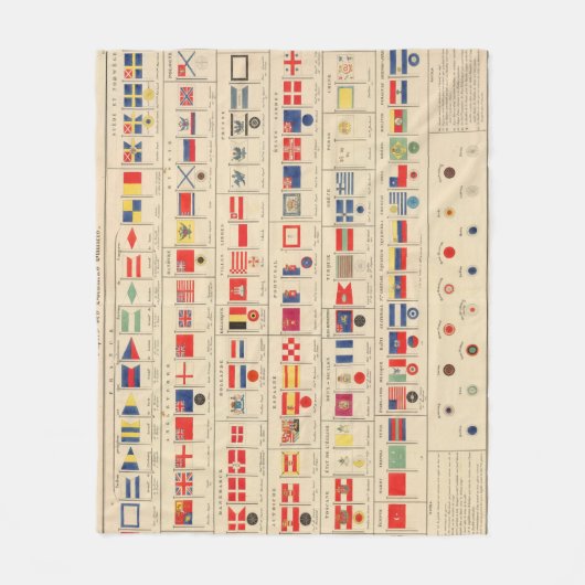 Couverture Polaire Drapeaux, insignes (Devant)