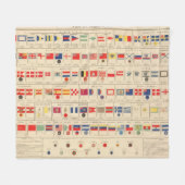 Couverture Polaire Drapeaux, insignes (Devant (Horizontal))