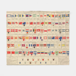 Couverture Polaire Drapeaux, insignes