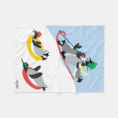 Couverture Polaire Draps de pingouins (Devant (Horizontal))