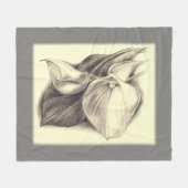 Couverture Polaire Drawing de Calla Lilie (Devant (Horizontal))