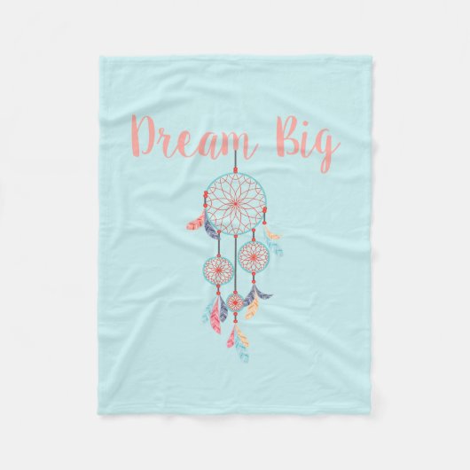 Couverture Polaire Dream Big Dreamcatcher Bohemian Dream Catcher (Devant)