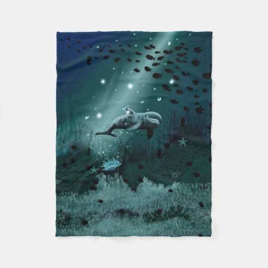 Couverture Polaire Dream dauphin (Devant)