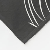 Couverture Polaire Dreamlit Moonlit Flower Line Art avec étoiles (Coin)