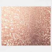 Couverture Polaire Dreamy Rose Gold Parties scintillant - Peach Glitt (Devant (Horizontal))