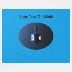 Couverture Polaire Dreidel bleu métallique