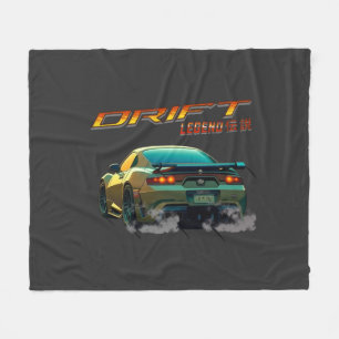COUVERTURE POLAIRE DRIFT LEGEND SUPRA MK4 - STYLE ANIME