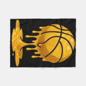 Couverture Polaire Dripping Gold Basketball Lovers Drip Basketball Yo (Devant (Horizontal))