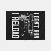 Couverture Polaire Droits sur les armes Je ne cours pas Je recharge J (Devant (Horizontal))