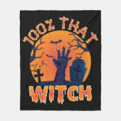 Couverture Polaire Drôle 100% Cette Sorcière Halloween (Devant)