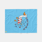 Couverture Polaire Drôle 4 juillet canard mignon enfants (Devant (Horizontal))