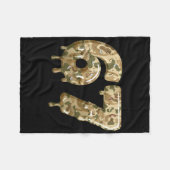 Couverture Polaire Drôle 67 Camo Drip Mème Six Sept Argot Alpha  (Devant (Horizontal))