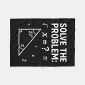 Couverture Polaire Drôle 67 Math Meme Résoudre le problème enseignant (Devant (Horizontal))